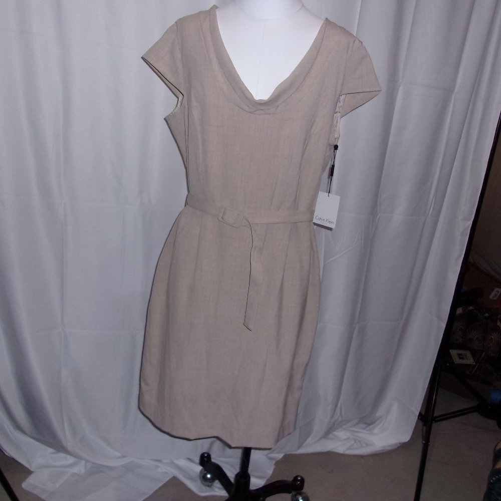 Calvin Klein Cowl Neck Dress - NWT - SZ 14